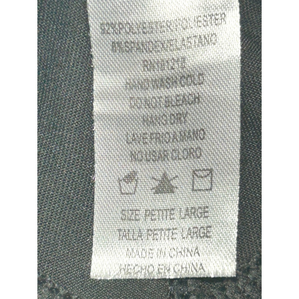 Harper Black High Waisted Sailor Button Trousers Petite Large Pull On Stretch - Picture 8 of 10